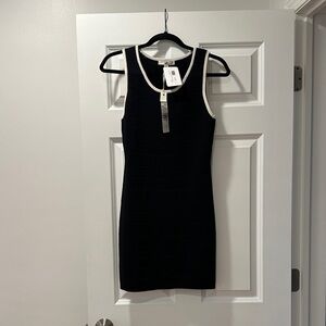 Ya Los Angeles Black Dress with White Trim